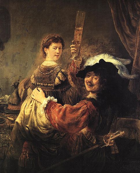 Rembrandt and Saskia in the parable of the Prodigal Son